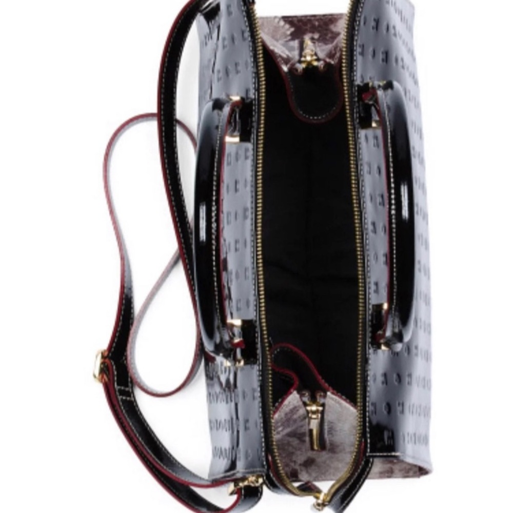 Arcadia Black Python Sides Patent Leather Italian… - image 6